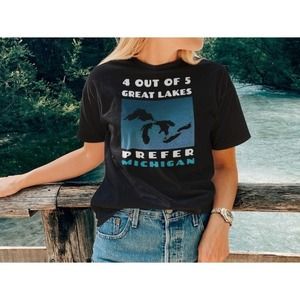 4 Out Of 5 Great Lakes Prefer Michigan Midwest Nature Pride T-Shirt